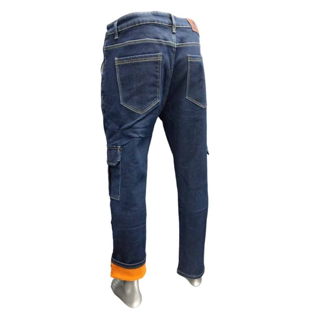 Jeans cargo para hombre, invierno